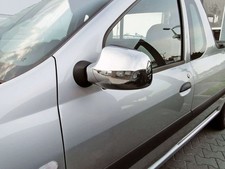 Edelstahl Spiegelkappen für Dacia Duster 2012-2018 Sandero I II Logan MCV 2008