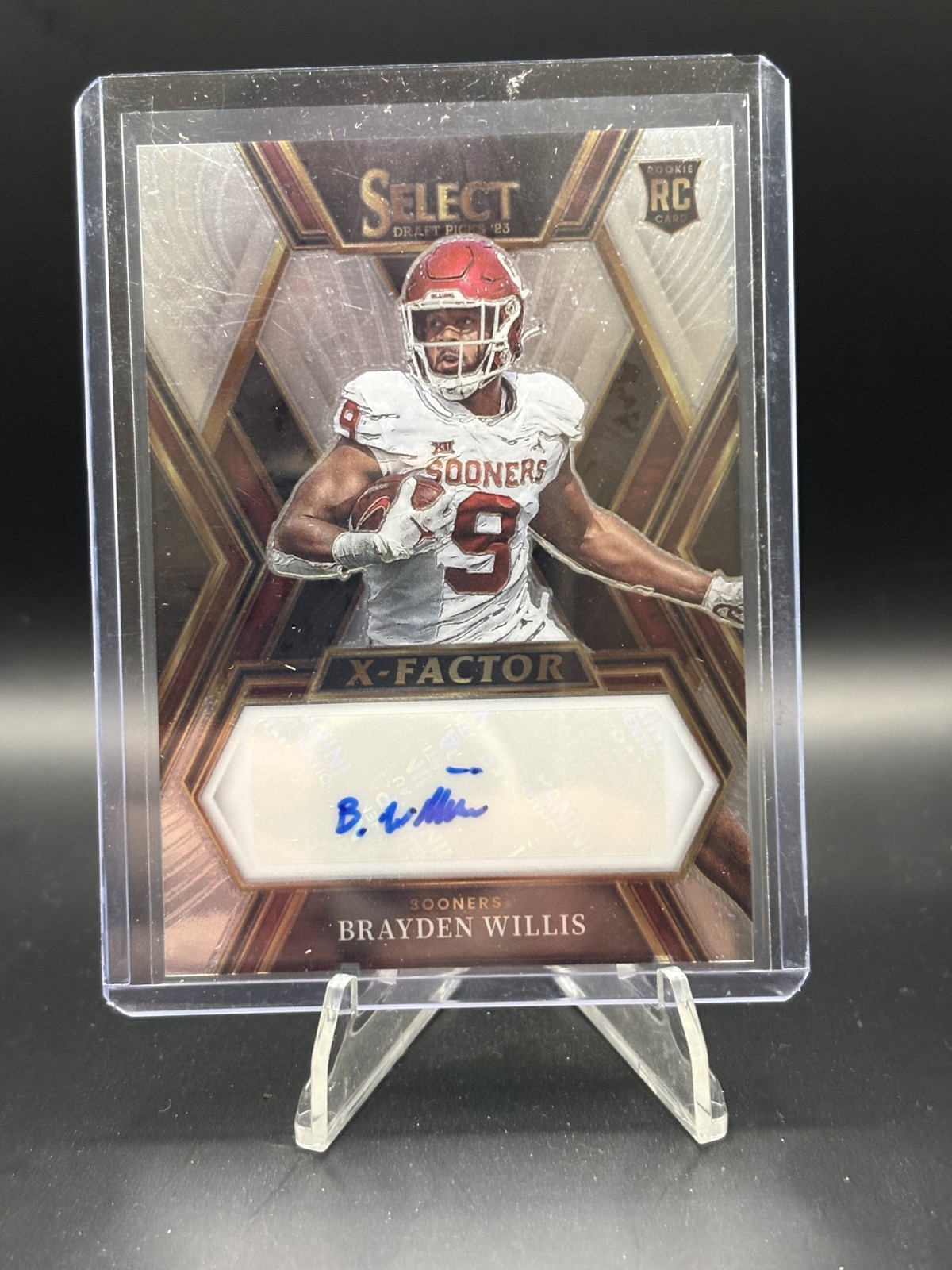 Brayden Willis Panini Select Draft Picks X-Factor Signatures #XSBWI Base