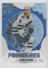 2023-24 Upper Deck Ice Ice Premieres Blue 242/799 Ty Emberson #171 v6l
