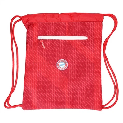 Sac de sport FC Bayern Munich rouge hydrofuge avec poches zippées - Photo 1/3