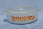 Vintage Crown [Agee] Pyrex Ovenware ‘Scroll’ Casserole & Lid