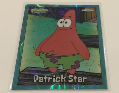 2025 Topps Chrome SpongeBob 25th Anniversary Aqua Lava Patrick Star /199