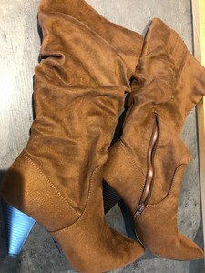 tan slouch boots