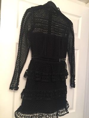 plunge mini dress long sleeve Hayden Long Sleeve Plunge Mini Dress - Black