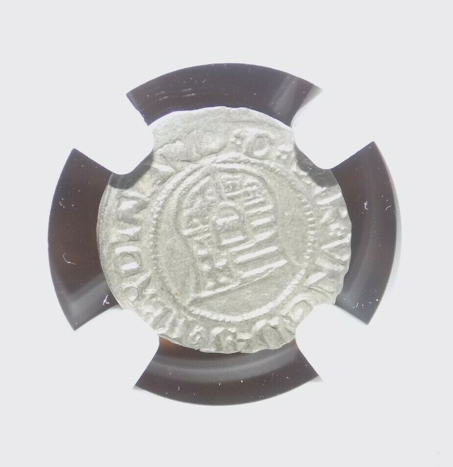1545 KB HUNGARY DENAR MS62 NCG MS 62 Hungarian Medieval Era Silver