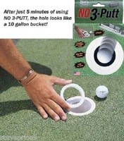 No 3 Putt Hole Reducer Golf Practice Putting Aid No 3 Putt Hole Reducer Golf Practice Putting Aid