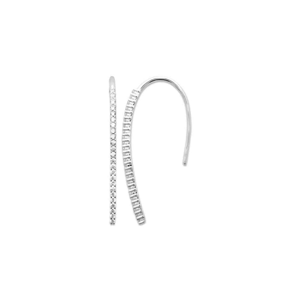 Boucles d'oreilles pendantes argent 925 anti-allergie sans nickel et zirconium éclatant