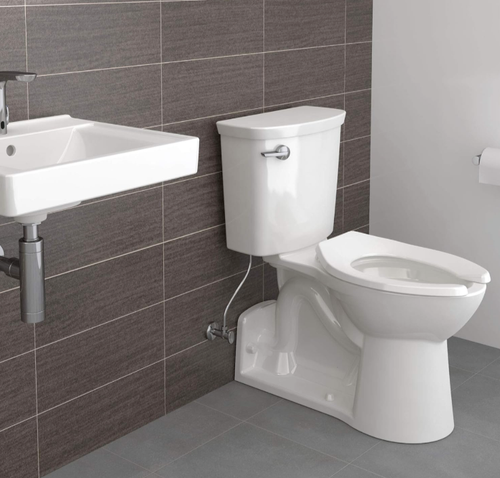 Commercial Elongated Open Front Toilet Seat in White 5901100.020 - Picture 2 of 6