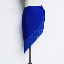 Lady Latin Fringe Dance Hip Wrap Scarf Skate Skirt Ballroom Tango Rumba Skirt