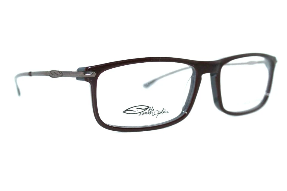 NUEVO SMITH ABRAM OXBLOOD MARRÓN AUTÉNTICO ANTEOJOS MARCOS PARA HOMBRE 57 MM CON ESTUCHE Foto 2 de 4