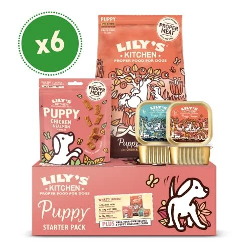 Lily s Kitchen Puppy Pack Bundle Dry Puppy Food 1kg Wet Puppy Food 4 x