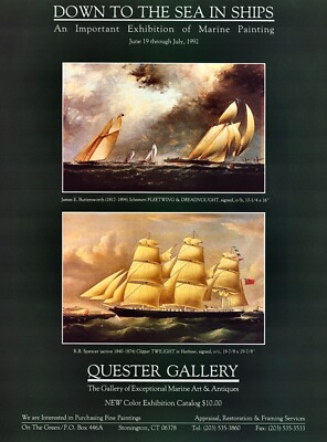JAMES E. BUTTERSWORTH & R.B. SPENCER Art Gallery Exhibit ~ VINTAGE PRINT AD 1992