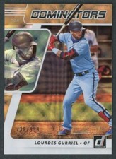 2021 Panini Donruss Lourdes Gurriel Dominators /999 #DOM9 Toronto Blue Jays