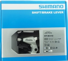 Shimano Altus ST-M310 MTB Flat Bar Shift/Brake 3x8s Levers Set Silver, 2 Finger