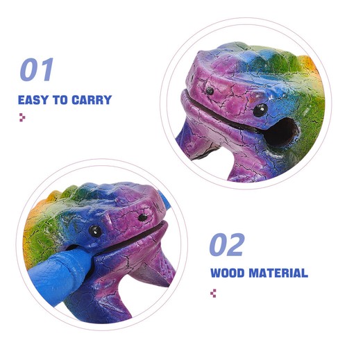 Solid Wood Toad Travel Frog Musical Instrument Noise Maker - 第 12/12 張圖片
