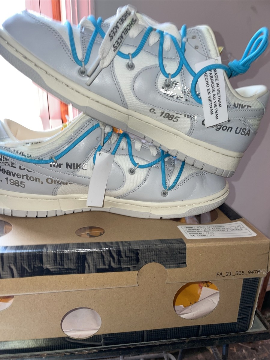 Nike Dunk Low Off White-Lot 02 Of 50 195240888393| eBay