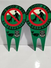 No Poop Dog Signs 2 Signs