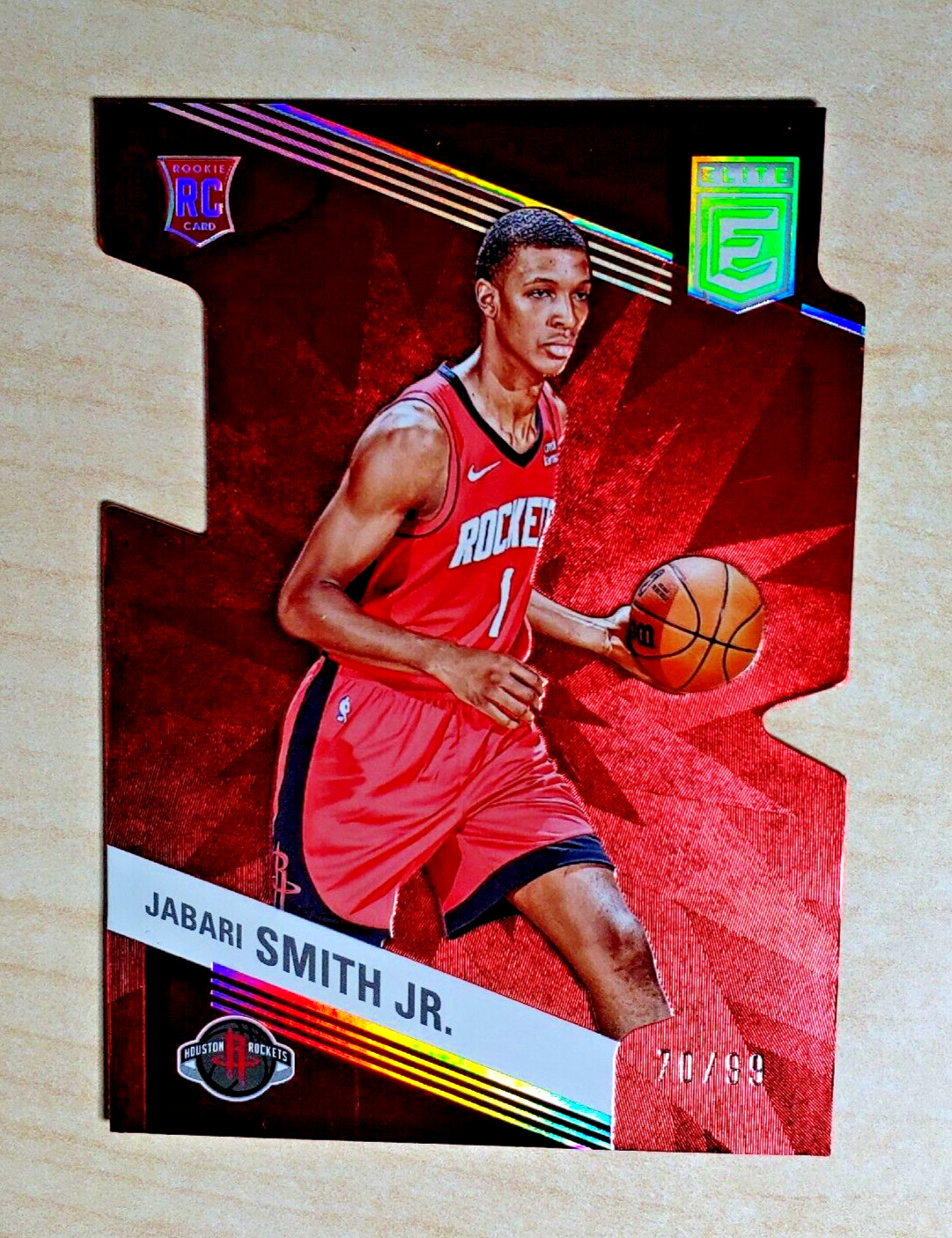 2022-23 Donruss Elite Jabari Smith Jr. Rookie RC Aspirations /99 Red Die-Cut 207