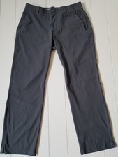 Under Armour Loose Coupe Lache Suelto Pants Mens 34x30 Gray Solid Stretch
