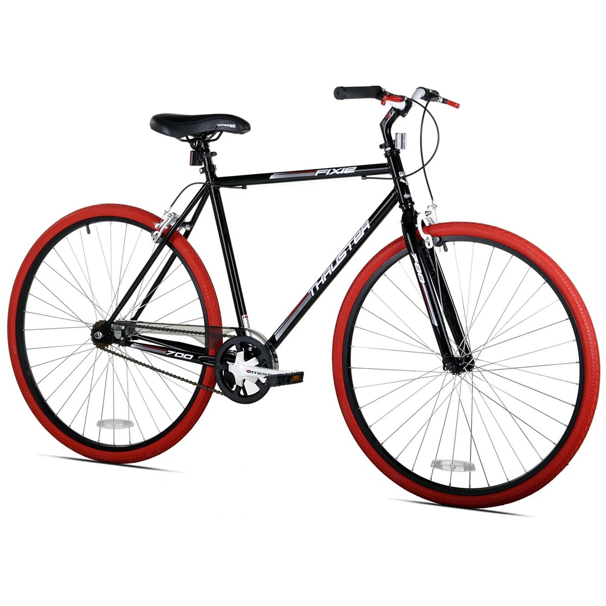 Kent 700c Thruster Fixie Men's Bike, Black/Red