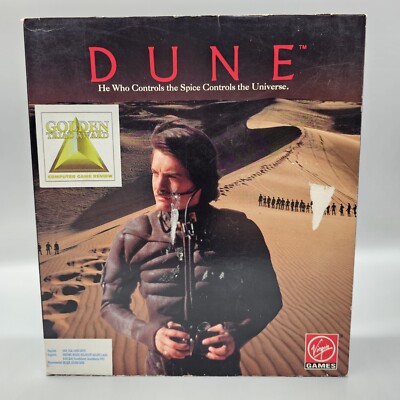 Dune Virgin Games 5.25'' Disks PC Big Box Computer Game Complete