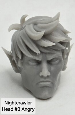 3d Printed X-MEN NIGHTCRAWLER HEAD #1 Classified Legends Compatible 6'' 1/12