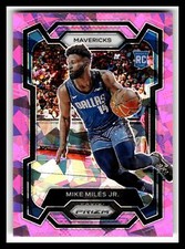 2023-24 Panini Prizm #295 Mike Miles Jr. Prizms Pink Ice