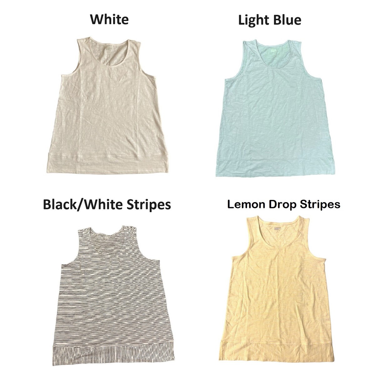 Lands' End Women's Soft Sleeveless Lightweight Split Hem Lands' End Women's Soft Sleeveless Lightweight Split Hem