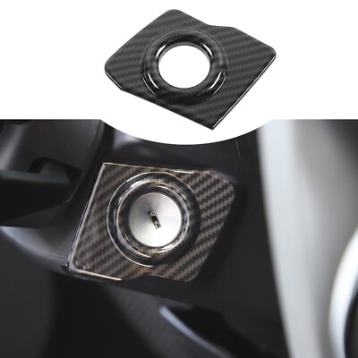 Carbon Fiber Inner Ignition Switch Start Key Frame Trim For Wrangler JK 2007-17