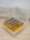 50 x Diamond coated rotary grinding jewelry lapidary engraving burr GRIT 60~300