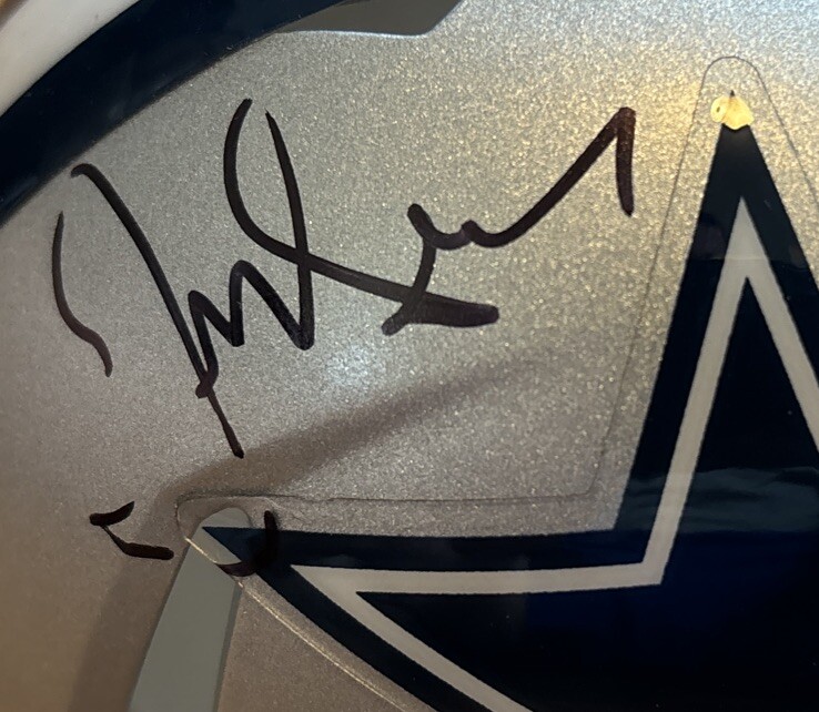 Jerry Jones Signed Autographed Dallas Cowboys Riddell Mini Speed