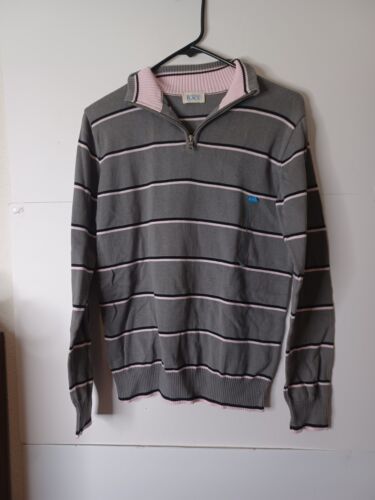 The Children Place Sweater for Teen's Large  Color Gray/W Black & Pink Stripes - Afbeelding 1 van 5