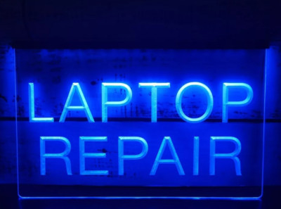 Laptop Repair Computer Parts 3D LED Neon Light Sign Pc Service Shop Wall Décor