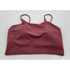 Nine Bull Bralette Sports Bra Spaghetti Strap Mauve Color Sz XL