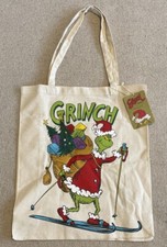 Grinch Canvas Tote Bag By Primark Brand New With Tags Free UK P&P 50% Recycled