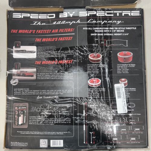 Spectre ExtraFlow 14" x 3" Custom Red Synthetic Air Filter Assembly 47622 - Picture 3 of 8