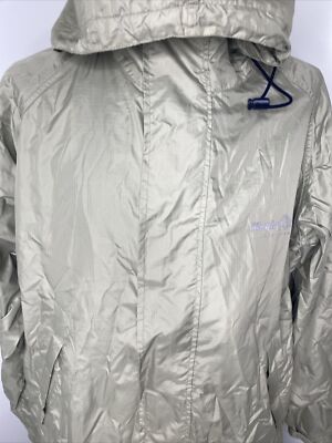 Murphy Nye Jacket Mens XL Tan Rain Jacket Hooded Coat Long Trench