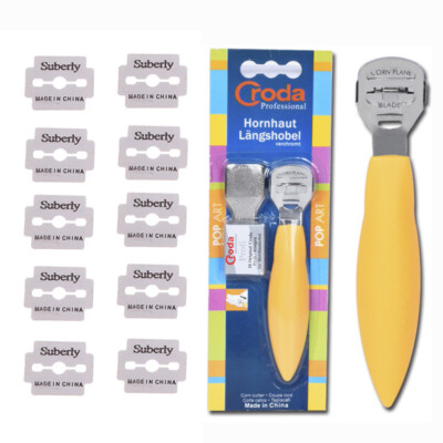 Pediküre Callous Callus Shaver Foot Hard Tough Skin Corn Remover Tool+10   