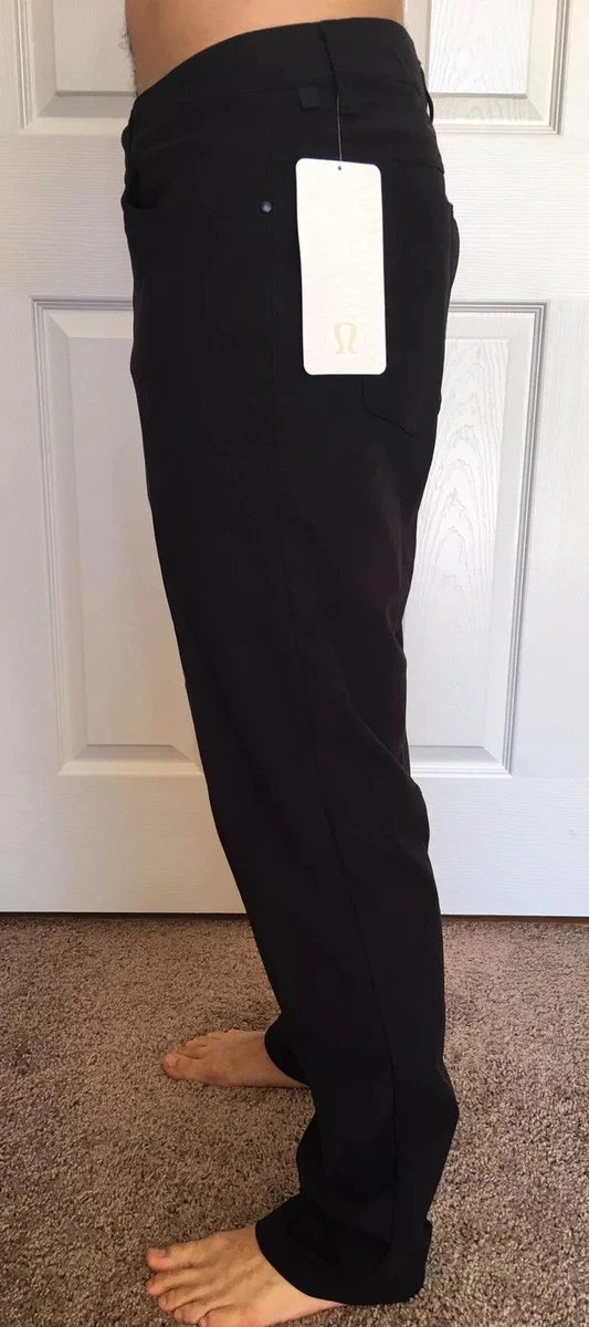 Lululemon Mens Size 31 ABC Pant Classic 34” L Black BLK Warpstreme  Commission