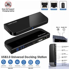 13-in-1 USB 3.0 Universal Laptop Docking Station USB C Hub Dual Monitor for M1M2