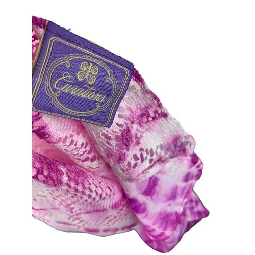 One Size Curations Shawl Lace and Tie Dye Purple Pink New - Picture 5 of 8