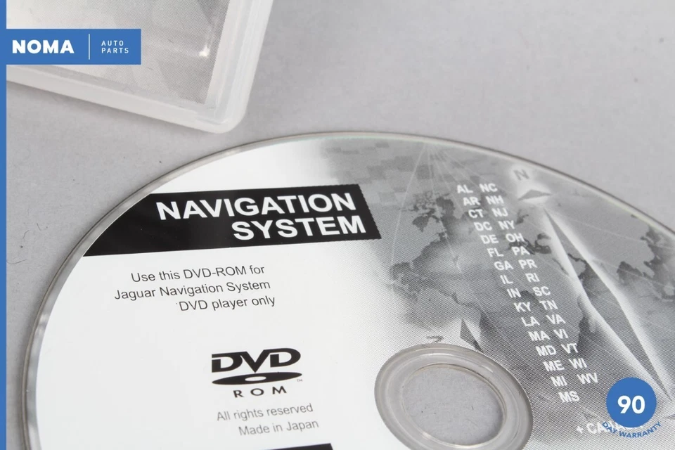 07-08 Jaguar XK XKR X150 Navigation System Disc DVD USA Canada 6W8310E898BD OEM - Image 2 of 4