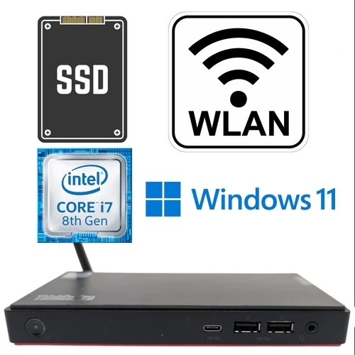 Lenovo ThinkCentre M90n tiny Mini PC USFF i7-8665U 16GB RAM NVME SSD WLAN NUC8i7