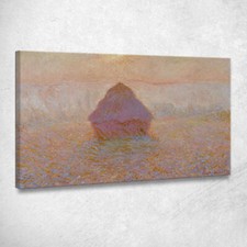Scheune-Sonne im Nebel Claude Monet, mnt242 Leinwandbild