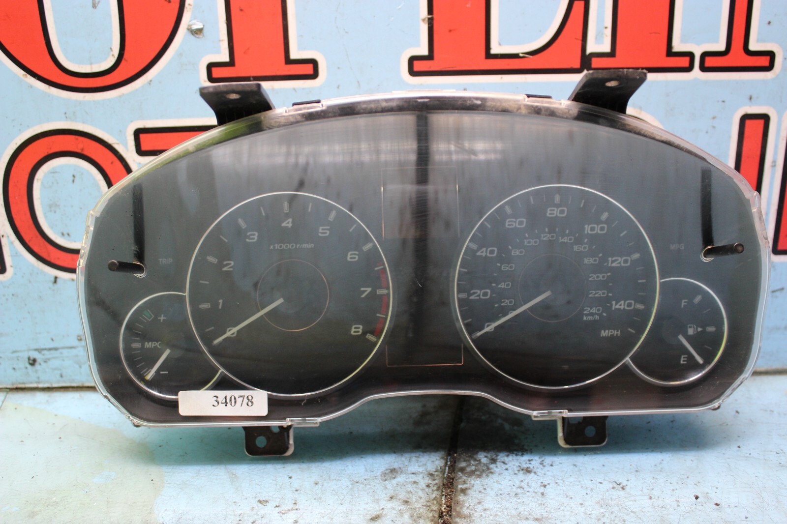 2012 12 SUBARU OUTBACK DASH SPEEDOMETER INSTRUMENT CLUSTER 85003AJ61A