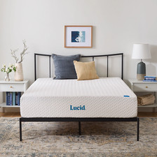 Lucid Gel Memory Foam Plush Mattress Twin, Twin XL, Full, Full XL, Queen, King,