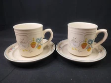Marmalade Goose Strawberry Cups Saucers International Tableworks SET