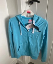 Ladies , Girls , Full Zip Hoody Size XSml Blue, Gym , Dance ,