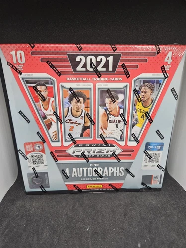2021 NBA Panini Prizm Draft Picks Collegiate Basketball Hobby Box - 4 Autos -NEW