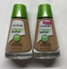 Covergirl Clean Sensitive #560 Classic Tan Liquid Foundation (2 Pack)